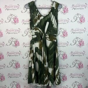 Point zero Nicole benisti dress tie dye ombré Green and White Women's Dress